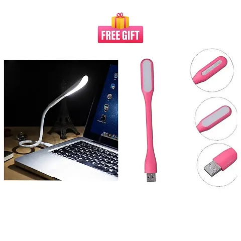 Combo Portable Flexible Adjustable Eye Protection USB LED Desk Light Table Lamp  Portable Flexible USB LED Light (Pack of 1)
