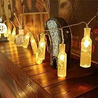 14 LED Bottle Light With Plug for Gifting, Christmas, Birthday Decor, Home, Bedroom, Garden, Balcony, Office Corner, Living Room, Restaurant Decoration - Acrylic (1 Piece, Warm White)-thumb1