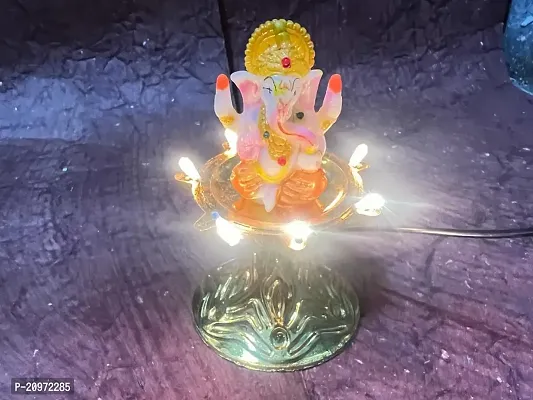 Ganesha 1 Layer Electric Diya Deepak Light Pooja Diya LED Light Mandir Diya for Home Temple Decor Electric Diya  (Pack of 1)-thumb0