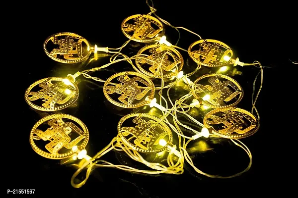 Buy Swastik Golden Metal String Led Light 10 Led 3 Meter Metal