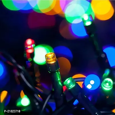Multicolor Serial String Led Light 14 Meter with 8 Modes Changing Controller - Waterproof Serial Lights for Decoration Long | for Home,Diwali Decoration, Christmas,Patio Garden-thumb2