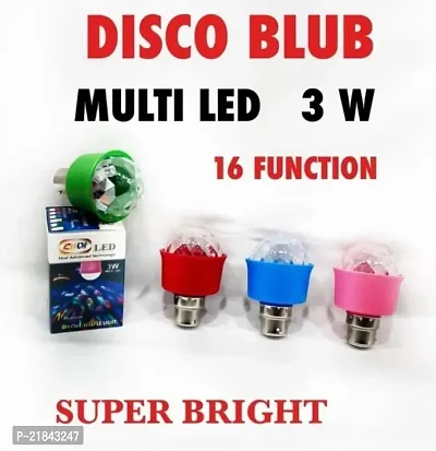 Disco Bulb Muti Led 3 W 16 Function (Pack of 1)-thumb2