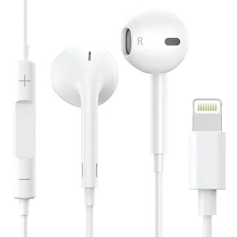 Apple Earbuds for iPhone,Wired Headphones Earphones with Lightning Connector Headsets for iPhone 14/13/12/11/XR/XS/X/8(Built-in Microphone  Volume Control)