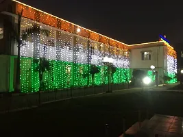 led Light Independence Day Tiranga String Decoration Light Combo (Pack 3) 40 Feet Long 1-Orange 1-White 1-Green Pixel Led Light-thumb2