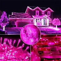 15 Meter Led String Light | Fairy Lights | Strip LEDs | Copper Led-Pixel Strings Lighting for Home Decoration,Diwali,Christmas| Corded Electric |(Pink)-Pack of 1-thumb1