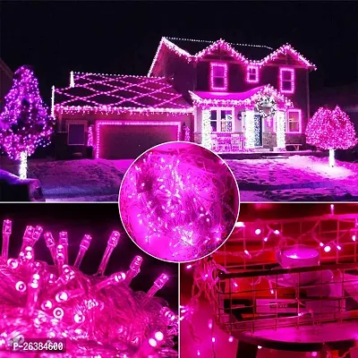 15 Meter Led String Light | Fairy Lights | Strip LEDs | Copper Led-Pixel Strings Lighting for Home Decoration,Diwali,Christmas| Corded Electric |(Pink)-Pack of 1-thumb2