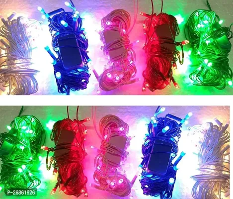 Rice Lights Serial Bulbs Ladi Decoration Lighting for Diwali and Christmas (5 Meters ) Multi Colour (Pack of 5)-thumb2