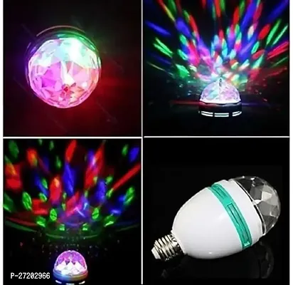 Combo 360 Degree Rotating LED Colorful Bulb/Lamp Auto Rotating Color Changing Lamp 35W High Bright Led Bulb-Upto 85% Energy Saving-B22 CFL Led Bulb (Pack of 1)-thumb4