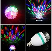 Combo 360 Degree Rotating LED Colorful Bulb/Lamp Auto Rotating Color Changing Lamp 45W High Bright Led Bulb-Upto 85% Energy Saving-B22 CFL Led Bulb (Pack of 1)-thumb4