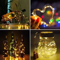 Combo 20 Led Battery Operated String Decorative Fairy Lights Heart Photo Clip LED String Lights for Photo Hanging, Birthday, Festival, Wedding, Party for Home Decoration (Warm White) (Pack of of 1)-thumb1