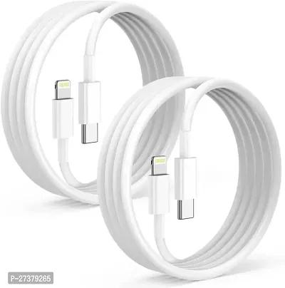 (Pack of 1) USB C To Lightning Apple Certified (Mfi) Sync  Charge Cable for iPhone 14/13/12/11 Pro Max/XS MAX/XR/XS/X/8/iPad  iPod, All iPhones, fast Charging Lightning Cable, (Pack of 1) - WHITE-thumb0