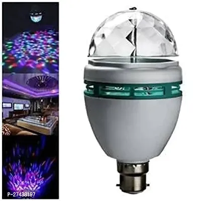 360 Degree Rotating LED Colorful Bulb/Lamp Auto Rotating Color Changing Lamp Stage Light | mult-icloured disco led light for Home Festival Decoration Set of 1 bulb