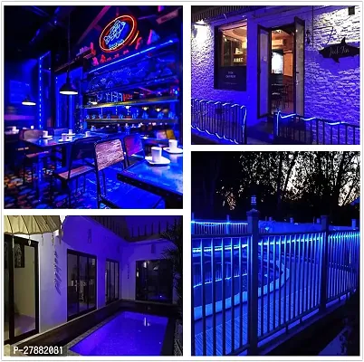 5 Meter LED Rope Light for Decoration- Waterproof Decorative Lights,Cove Light for Ceiling | LED Pipe Light for Home Decor | Led Strip Lights for Diwali Decoration,Birthday,Christmas (Blue)-thumb3