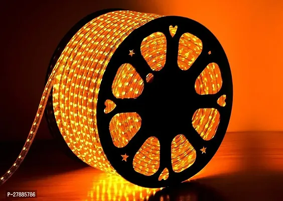 10 Meter LED Rope Light for Decoration- Waterproof Decorative Lights,Cove Light for Ceiling | LED Pipe Light for Home Decor | Led Strip Lights for Diwali Decoration,Birthday,Christmas (Amber)-thumb0