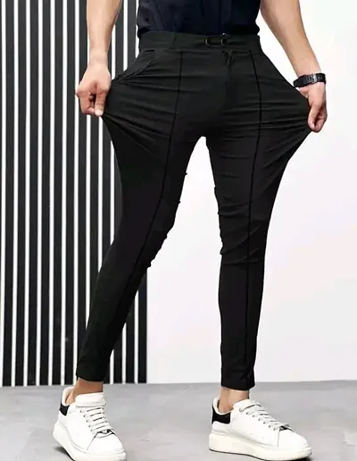 Trendy black trouser for men