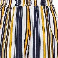 Women's Multicoloured Striped Polyester Trouser-thumb4