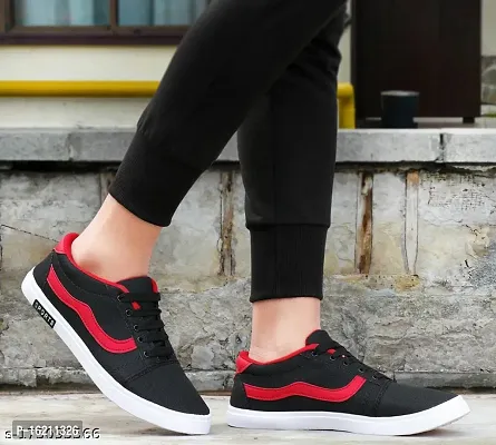 WALK HIGHER Mesh |Lightweight| Comfort| Summer| Trendy| Walking| Outdoor| Daily Use Running Shoes For Men  (Black)-thumb0