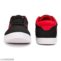 WALK HIGHER Mesh |Lightweight| Comfort| Summer| Trendy| Walking| Outdoor| Daily Use Running Shoes For Men  (Black)-thumb3