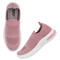 WALK HIGHER Latest Sports Shoes for Women's Light Weight and Comfortable Walking Shoes For Women (Pink)-thumb1
