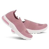 WALK HIGHER Latest Sports Shoes for Women's Light Weight and Comfortable Walking Shoes For Women (Pink)-thumb2