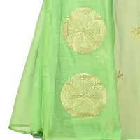 martliner Designer Zari Embroidered Handloom Saree for Women-thumb3