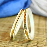 BS Jewel Gold Plated Shakha Pola Bangle Set for Women (Set of 2)-thumb2