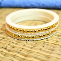 BS Jewel Gold Plated Shakha Pola Bangle Set for Women (Set of 2)-thumb3