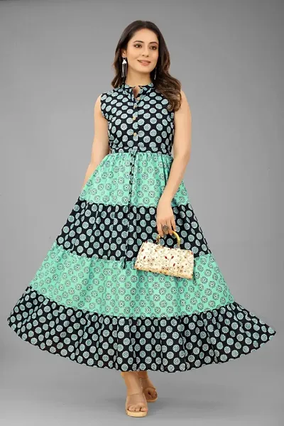 Women Gown green Dress