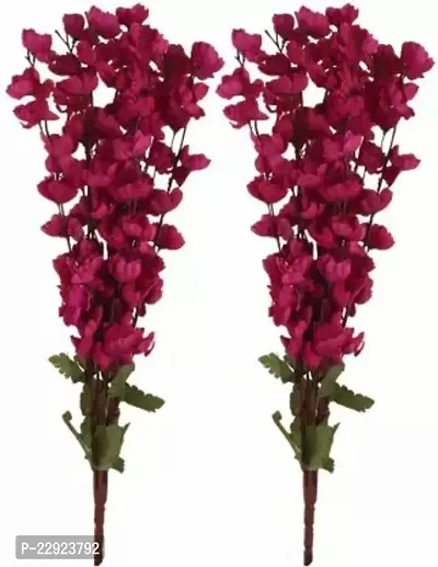 Purple Orchids Artificial Flower 23.6 Inch, Pack Of 2, Flower Bunch