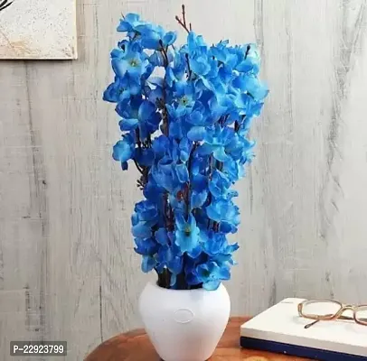Wild Artificial Plant With Pot 30 Cm, Blue