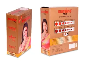 Sunaina New Gold Sticker Kumkum Forehead Maroon Round Pottu Bindis Velvet Bindi Box With 15 Cards/Flaps For Women  Girls-thumb3