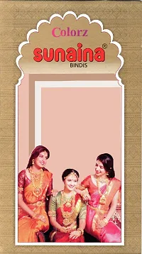 Sunaina COLORZ Multicolor Sticker Bindiya Golden Stone Border Kumkum Bindi Book for Women  Girls Size-5 (Pack of 144 Bindis) (SCMSBB105)-thumb1