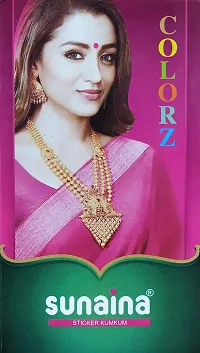 Sunaina COLORZ Multicolour Stone Border 144 Bindi Book For Women Size-3 [SCMSB103]-thumb1