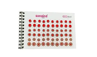 Sunaina (Genuine) Spiral Multicolor mix Round Design  Mix Match Silver Stone Studded Bindi Book For Women  Girls (pack of 600 Bindi)-thumb4