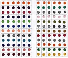 Sunaina Colorz Multicolor Bindis Glitter Round Velvet Tikka Bindiya Shining Sparkle Colorful Chamki Sticker Kumkum Bindi For Women  Girls-thumb3