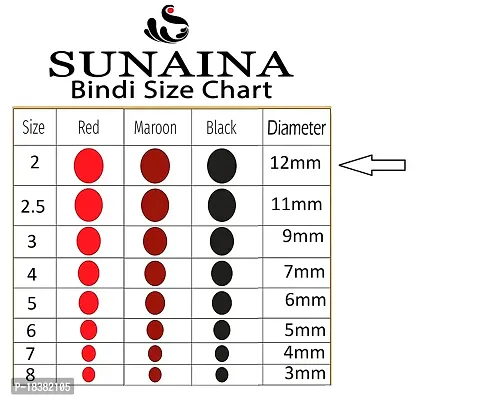 Sunaina New Gold Sticker Kumkum Bindis Simple Plain Velvet Round Maroon Bindi Box With 15 Flips/Cards For Women  Girls (M-2)(12MM)-thumb3