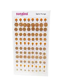 SUNAINA (original) Spiral Multicolour Mix Design And Mix Size Full Sliver Stone Bindi Book For Women-thumb4