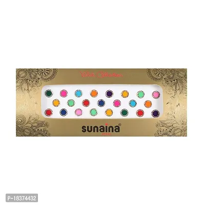 Sunaina Vivah Collection Multicolour Stone Border Round Bindis for Women [SVC920]-thumb0