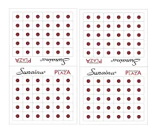 Sunaina Matching Plaza Plain Maroon Kukmkum Bindi Tikali, Large Bindi Tikka For Women  Girl Bindi (Maroon 4, 6, 8 mm) (Pack Of 6)-thumb3