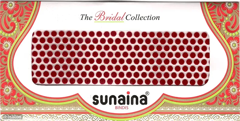 Sunaina Bridal Collection Maroon Bindi for Women  Girls (Size-2) (6MM)-thumb2