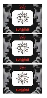 Sunaina New Love Collection Multicolor Mix Size  Mix Design Bindis for Women  Girls [Pack Of 3] (Tilak)-thumb2