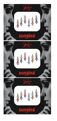 Sunaina New Love Collection Long Designer Bindis for Women  Girls [Pack Of 3]-thumb1