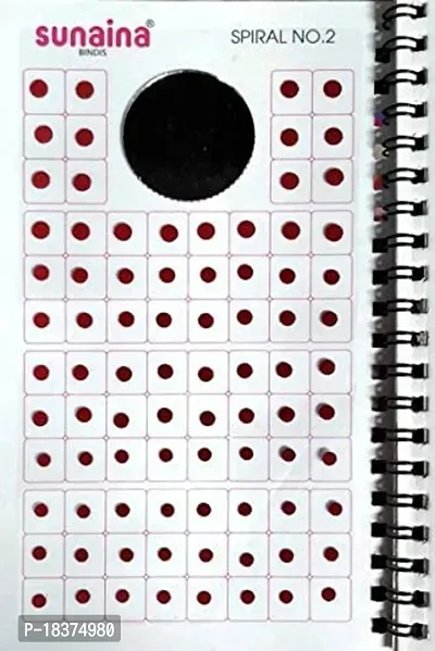 SUNAINA (original) Spiral Mini size Multicolour/Black/Red/Maroon Colour KUMKUM Bindi Book For Women-thumb3