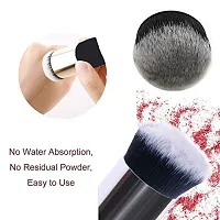 Sunaina Makeup Cosmetic Foundation/Blusher Brush Face powder Brush for Personal/Professional Use (Pack of 1) (Black)-thumb2