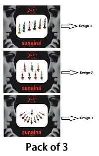 Sunaina New Love Collection Long Designer Bindis for Women  Girls [Pack of 3]-thumb4