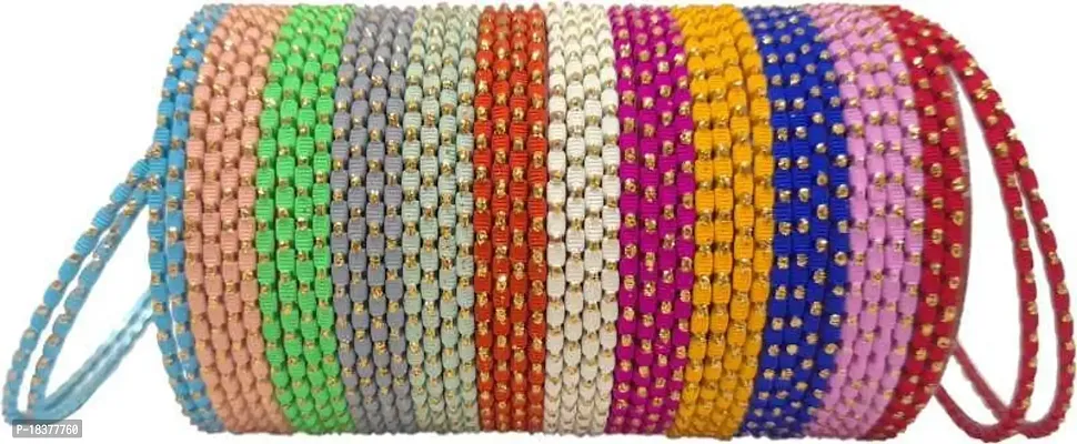 Beautiful Shinning Traditional Multicolor Bangles set for Girls And Women (Pack Of 48 Bnagles) (2.8)-thumb3