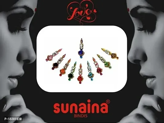 Sunaina New Love Collection Long Designer Bindis for Women  Girls [Pack of 3]-thumb3