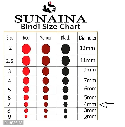 Sunaina New Gold Sticker Kumkum Forehead Deep Red Round Bindis Velvet Pottu/Bindi Box With 15 Cards/Flaps For Women  Girls-thumb5