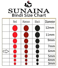 Sunaina Double Shade Matching Plaza Multicolor Round Bindis for Women  Girls (Size-4 (6MM))-thumb2