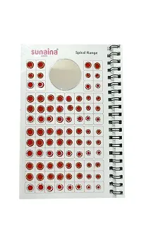 Sunaina (Original) Spiral Multicolor Round Tikka Bindi Sticker Kumkum || Forehead Golden/Silver 2 in 1 Crystal Stone Bindi Book for Women  Girls (Pack of 948 Bindis)-thumb2